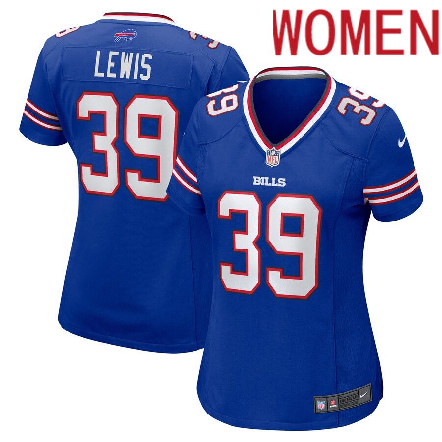 Women Buffalo Bills 39 Cam Lewis Nike Royal Player Game NFL Jersey